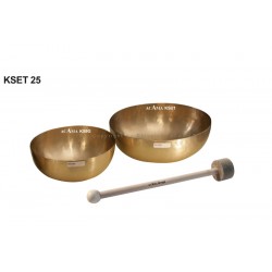 ACAMA KSET25 - ACAMA KSET25 - FINE TUNED SINGING BOWL SET FOR SOUND MASSAGE incl. FELTSTICK