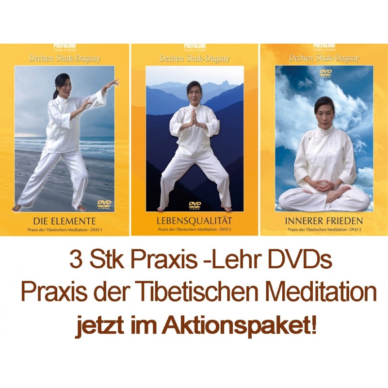 3 DVD Set - Praxis der Tibetischen Meditation – Dechen Shak-Dagsay 3 DVD Set - Praxis der Tibetischen Meditation – Dechen Shak-Dagsay