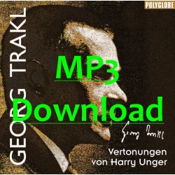 UNGER HARRY/TRAKL GEORG - vertonte Gedichte - MP3